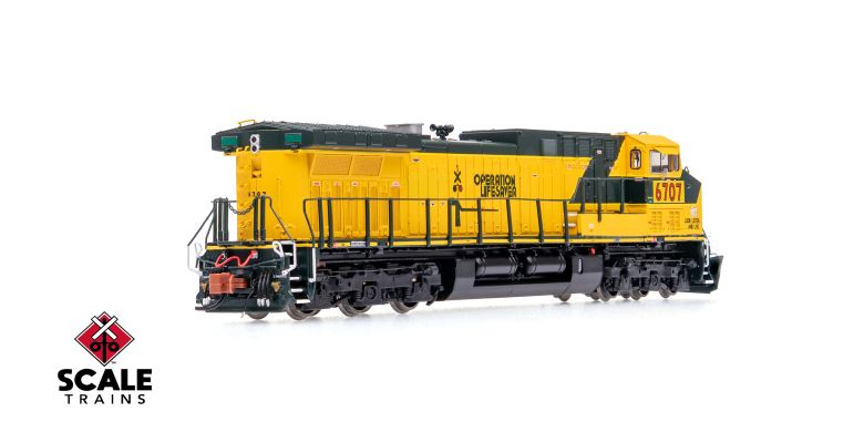 ScaleTrains SXT40659 GE AC4400CW, Union Pacific/ex-C&NW/Operation Lifesaver/Patched #6710 DCC & Sound N Scale