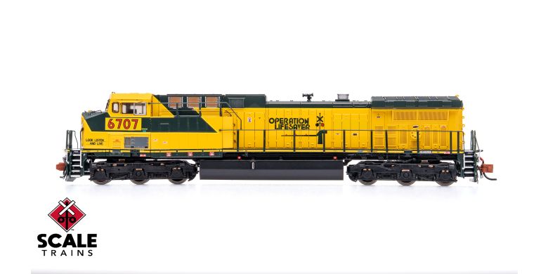 ScaleTrains SXT40659 GE AC4400CW, Union Pacific/ex-C&NW/Operation Lifesaver/Patched #6710 DCC & Sound N Scale
