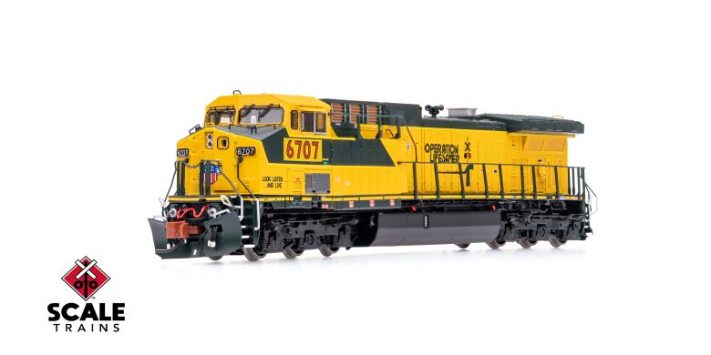 ScaleTrains SXT40659 GE AC4400CW, Union Pacific/ex-C&NW/Operation Lifesaver/Patched #6710 DCC & Sound N Scale
