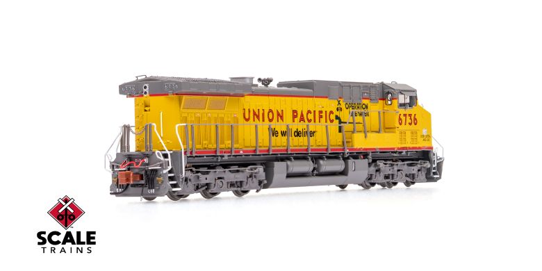 ScaleTrains SXT40663 GE AC4400CW, Union Pacific/ex-C&NW/Operation Lifesaver/"We Will Deliver"/Red Sill #6736 DCC & Sound N Scale