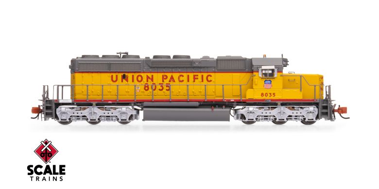 Scaletrains Rivet Counter SXT40733 EMD SD40-2, Union Pacific/Fast Forty/116" Snoot Nose #8052 DCC & Sound N Scale