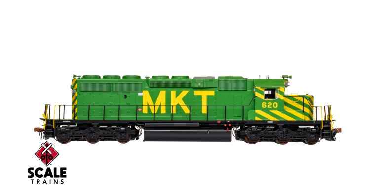 Scaletrains Rivet Counter SXT40783 EMD SD40-2, MKT Missouri-Kansas-Texas/As-Delivered #629 DCC & Sound HO Scale