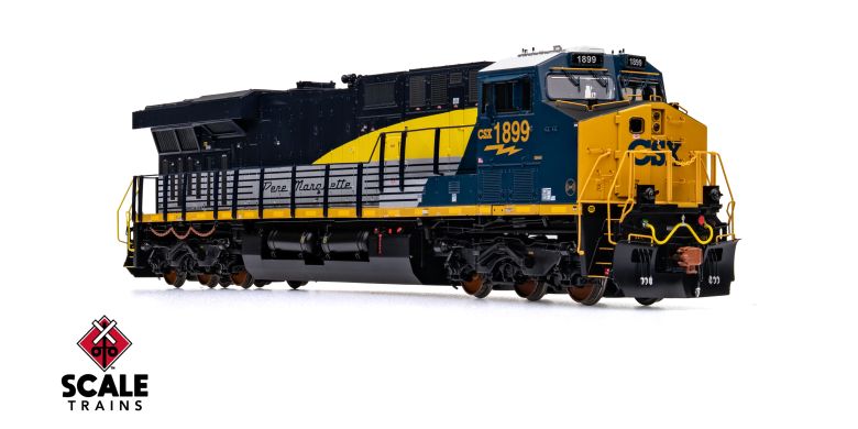 Scaletrains SXT41074 GE ES44AH - CSX/Heritage/Pere Marquette/PM #1899 - ESU v5.0 DCC & Sound HO Scale