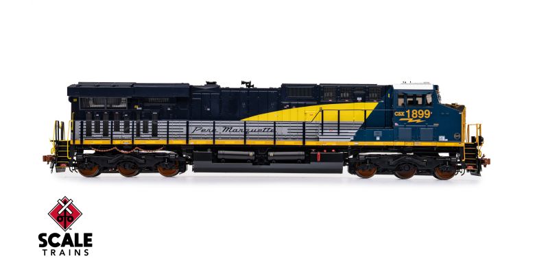 Scaletrains SXT41074 GE ES44AH - CSX/Heritage/Pere Marquette/PM #1899 - ESU v5.0 DCC & Sound HO Scale