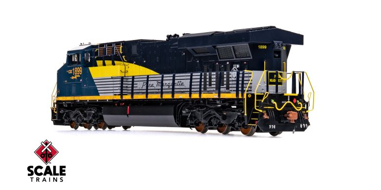 Scaletrains SXT41074 GE ES44AH - CSX/Heritage/Pere Marquette/PM #1899 - ESU v5.0 DCC & Sound HO Scale