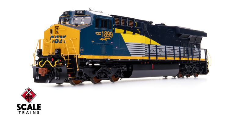 Scaletrains SXT41074 GE ES44AH - CSX/Heritage/Pere Marquette/PM #1899 - ESU v5.0 DCC & Sound HO Scale