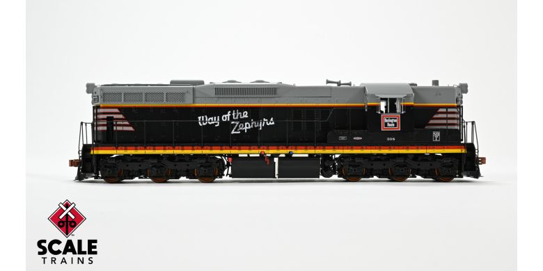 Scaletrains SXT41144 EMD SD7, CB&Q Chicago Burlington & Quincy/Blackbird/As Delivered #311 - ESU v5.0 DCC & Sound HO Scale