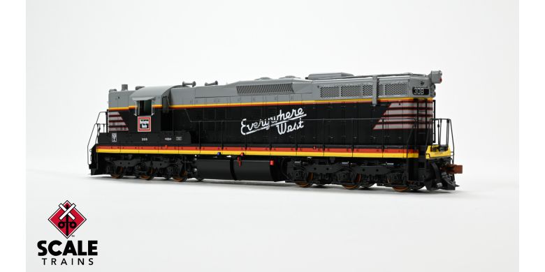Scaletrains SXT41144 EMD SD7, CB&Q Chicago Burlington & Quincy/Blackbird/As Delivered #311 - ESU v5.0 DCC & Sound HO Scale