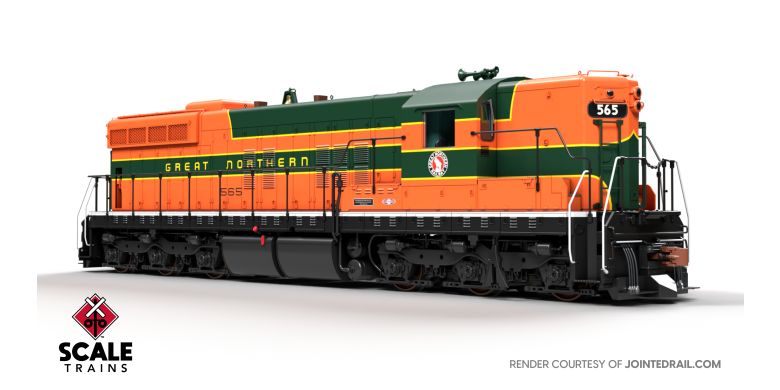 Scaletrains SXT41166 EMD SD7, GN Great Northern/Empire Builder/As Delivered #565 - ESU v5.0 DCC & Sound HO Scale