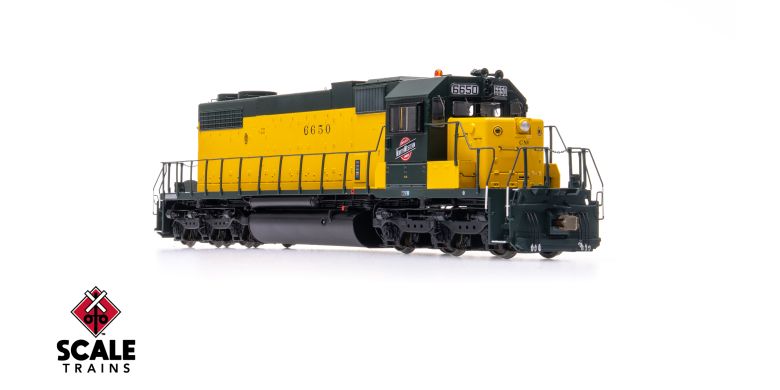 Scaletrains SXT41250 EMD SD38-2, Chicago & North Western/OY/Employee Owned #6650 - ESU v5.0 DCC & Sound HO Scale
