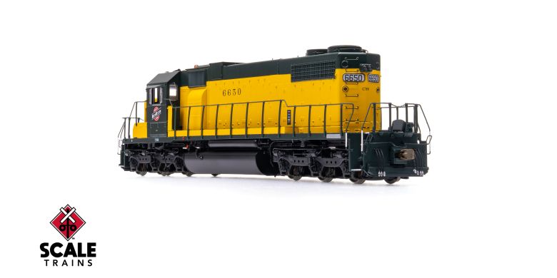 Scaletrains SXT41250 EMD SD38-2, Chicago & North Western/OY/Employee Owned #6650 - ESU v5.0 DCC & Sound HO Scale