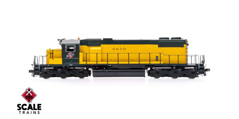 Scaletrains SXT41250 EMD SD38-2, Chicago & North Western/OY/Employee Owned #6650 - ESU v5.0 DCC & Sound HO Scale