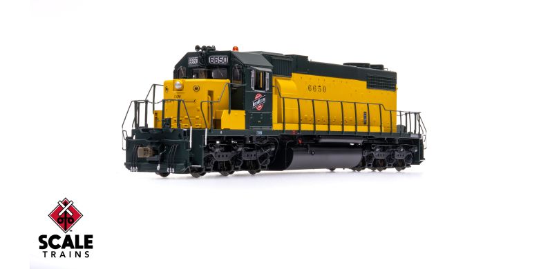 Scaletrains SXT41250 EMD SD38-2, Chicago & North Western/OY/Employee Owned #6650 - ESU v5.0 DCC & Sound HO Scale