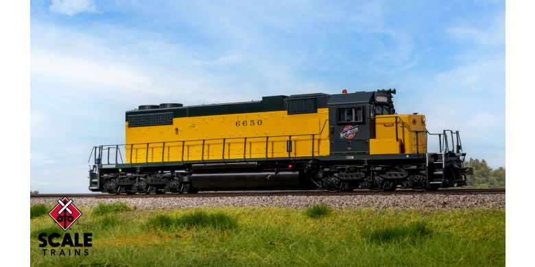 Scaletrains SXT41250 EMD SD38-2, Chicago & North Western/OY/Employee Owned #6650 - ESU v5.0 DCC & Sound HO Scale