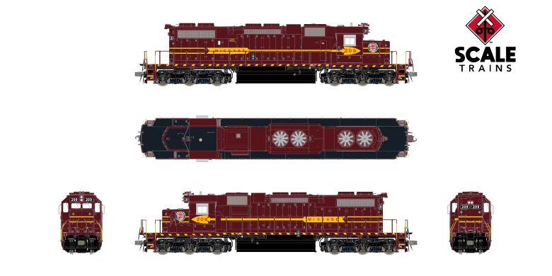 Scaletrains SXT41262 EMD SD38-2, Duluth Missabe & Iron Range/DM&IR/Red Lettering #209 - ESU v5.0 DCC & Sound HO Scale