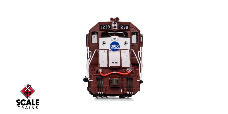 Scaletrains SXT41274 EMD SD38-2, GATX/ex-Reserve Mining/Patched Maroon Stripe #1239 - ESU v5.0 DCC & Sound HO Scale
