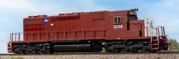 Scaletrains SXT41274 EMD SD38-2, GATX/ex-Reserve Mining/Patched Maroon Stripe #1239 - ESU v5.0 DCC & Sound HO Scale