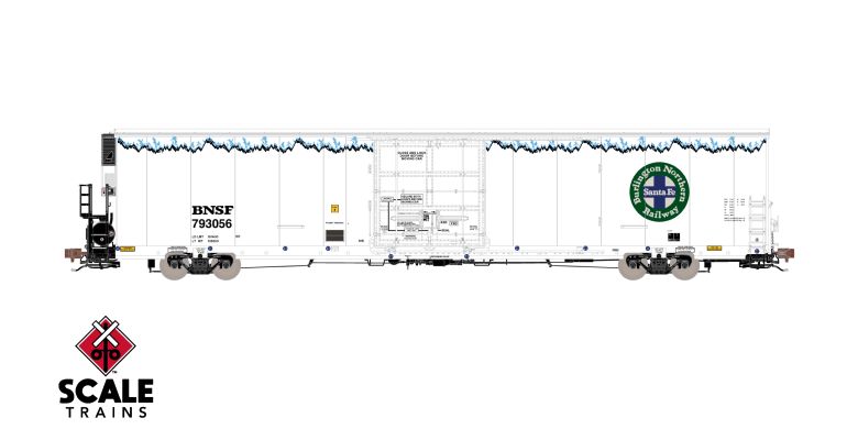 Scaletrains SXT41384 Trinity 82' 7883 Mechanical Reefer, BNSF/As Delivered/Roofline Icicles/Carrier #793242 HO Scale