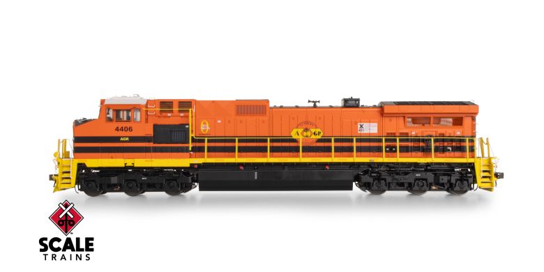 Scaletrains SXT41521 GE DASH 9-44CW, Alabama & Gulf Coast/Black Replacement HVAC #4406 - ESU v5.0 DCC & Sound HO Scale