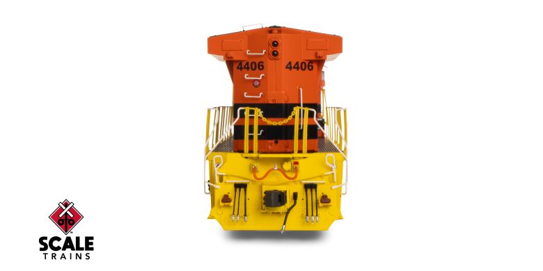 Scaletrains SXT41521 GE DASH 9-44CW, Alabama & Gulf Coast/Black Replacement HVAC #4406 - ESU v5.0 DCC & Sound HO Scale