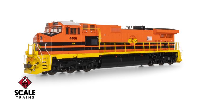 Scaletrains SXT41521 GE DASH 9-44CW, Alabama & Gulf Coast/Black Replacement HVAC #4406 - ESU v5.0 DCC & Sound HO Scale
