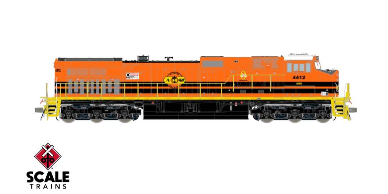 Scaletrains SXT41525 GE DASH 9-44CW, Alabama & Gulf Coast #4412 - ESU v5.0 DCC & Sound HO Scale