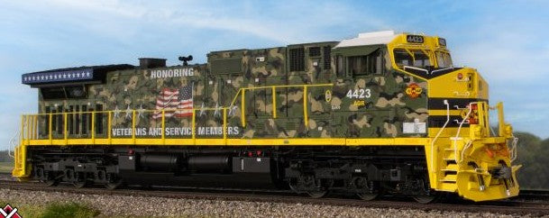Scaletrains SXT41527 GE DASH 9-44CW, Alabama & Gulf Coast/Honoring Veterans #4423 - ESU v5.0 DCC & Sound HO Scale