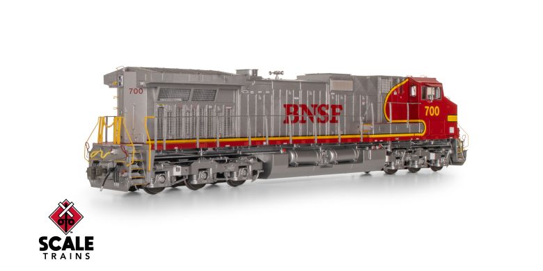 Scaletrains SXT41535 GE DASH 9-44CW, BNSF/Warbonnet/Santa Fe Nose Lettering #700 - ESU v5.0 DCC & Sound HO Scale