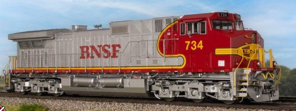 Scaletrains SXT41539 GE DASH 9-44CW, BNSF/Warbonnet/BNSF Nose Lettering #734 - ESU v5.0 DCC & Sound HO Scale