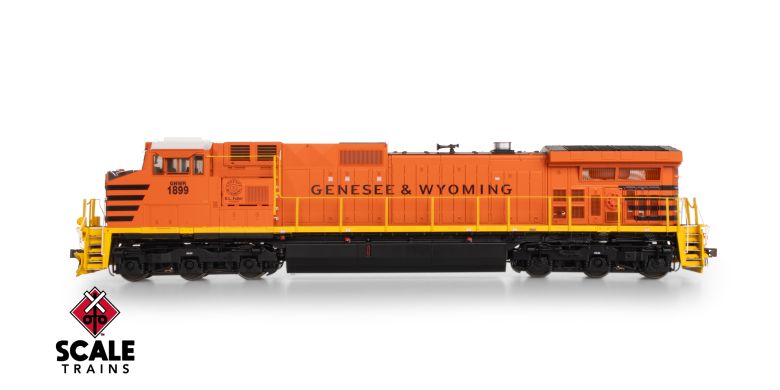 Scaletrains SXT41559 GE DASH 9-44CW, Genesee & Wyoming/Heritage Unit #1899 - ESU v5.0 DCC & Sound HO Scale