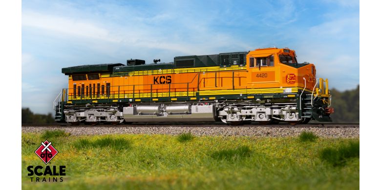 Scaletrains SXT41561 GE DASH 9-44CW, Kansas City Southern/ex-BNSF Heritage II Patched #4420 - ESU v5.0 DCC & Sound HO Scale