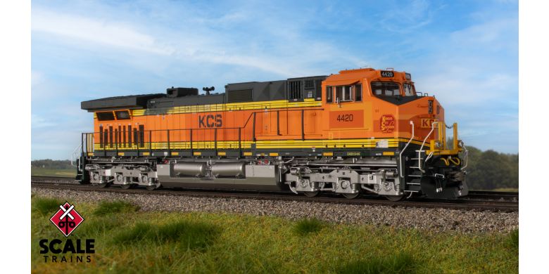 Scaletrains SXT41561 GE DASH 9-44CW, Kansas City Southern/ex-BNSF Heritage II Patched #4420 - ESU v5.0 DCC & Sound HO Scale
