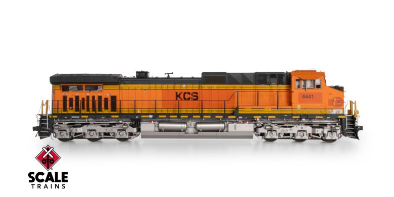 Scaletrains SXT41563 GE DASH 9-44CW, Kansas City Southern/ex-BNSF Heritage II Patched/Faded Orange Replacement HVAC #4441 - ESU v5.0 DCC & Sound HO Scale