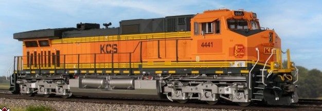 Scaletrains SXT41563 GE DASH 9-44CW, Kansas City Southern/ex-BNSF Heritage II Patched/Faded Orange Replacement HVAC #4441 - ESU v5.0 DCC & Sound HO Scale