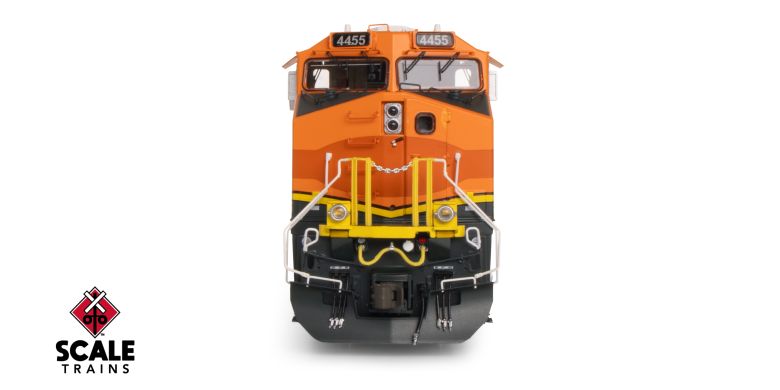 Scaletrains SXT41565 GE DASH 9-44CW, Kansas City Southern/ex-BNSF Heritage II Patched/Exhaust Burn Marks #4455 - ESU v5.0 DCC & Sound HO Scale