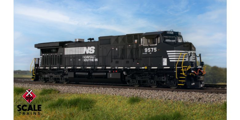 Scaletrains SXT41577 GE DASH 9-44CW, Norfolk Southern/Thoroughbred/Dashed Sill Stripe #9700 - ESU v5.0 DCC & Sound HO Scale