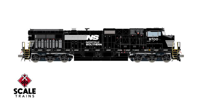 Scaletrains SXT41577 GE DASH 9-44CW, Norfolk Southern/Thoroughbred/Dashed Sill Stripe #9700 - ESU v5.0 DCC & Sound HO Scale