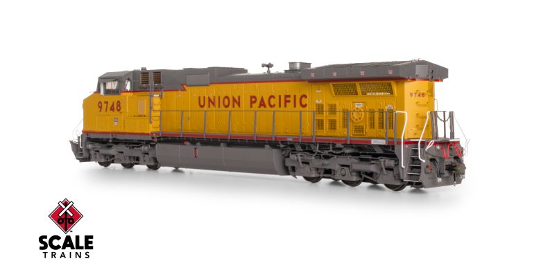 Scaletrains SXT41585 GE DASH 9-44CW, Union Pacific/Winged Nose Logo/Red Sill Stripe #9748 - ESU v5.0 DCC & Sound HO Scale