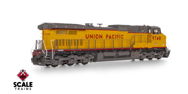 Scaletrains SXT41585 GE DASH 9-44CW, Union Pacific/Winged Nose Logo/Red Sill Stripe #9748 - ESU v5.0 DCC & Sound HO Scale