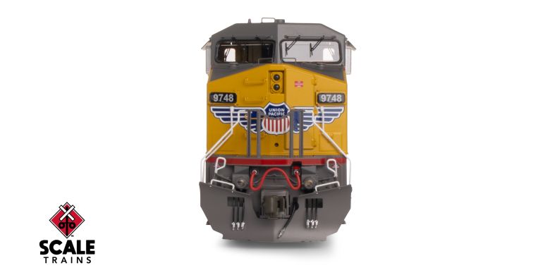 Scaletrains SXT41585 GE DASH 9-44CW, Union Pacific/Winged Nose Logo/Red Sill Stripe #9748 - ESU v5.0 DCC & Sound HO Scale