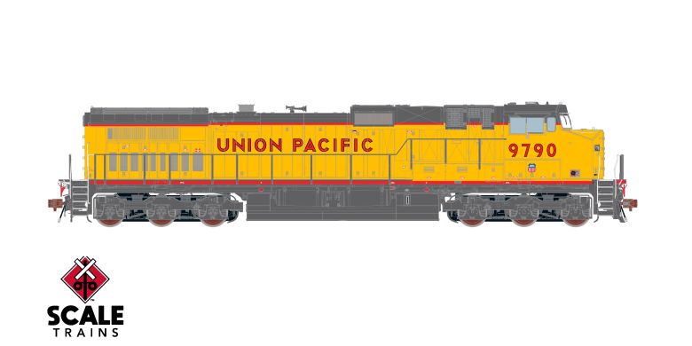 Scaletrains SXT41587 GE DASH 9-44CW, Union Pacific/Red Sill Stripe #9790 - ESU v5.0 DCC & Sound HO Scale