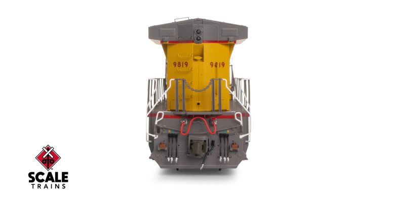 Scaletrains SXT41589 GE DASH 9-44CW, Union Pacific/Winged Nose Logo/"The Future Network" Side Logos/Red Sill Stripe #9819 - ESU v5.0 DCC & Sound HO Scale