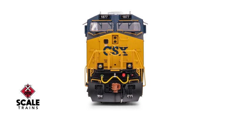 ScaleTrains SXT41617 Rivet Counter HO Scale GE ES44AH, CSX/Heritage/Chicago & Eastern Illinois/C&EI #1877 DCC & Sound HO Scale