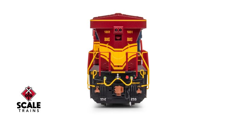 ScaleTrains SXT41621 Rivet Counter HO Scale GE ES44AH, CSX/Heritage/Nashville, Chattanooga & St Louis/NC&StL #1851 DCC & Sound HO Scale