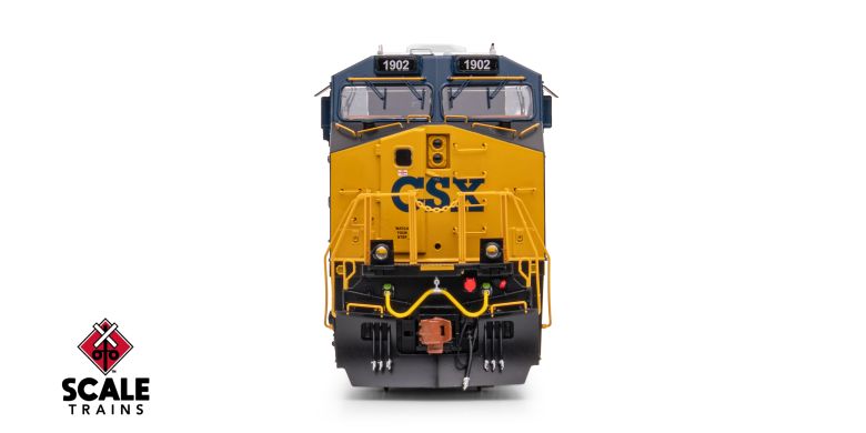 ScaleTrains SXT41623 Rivet Counter HO Scale GE ES44AH, CSX/Heritage/Clinchfield/CRR #1902 DCC & Sound HO Scale