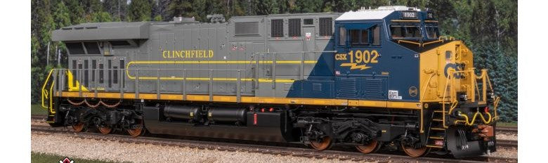 ScaleTrains SXT41623 Rivet Counter HO Scale GE ES44AH, CSX/Heritage/Clinchfield/CRR #1902 DCC & Sound HO Scale