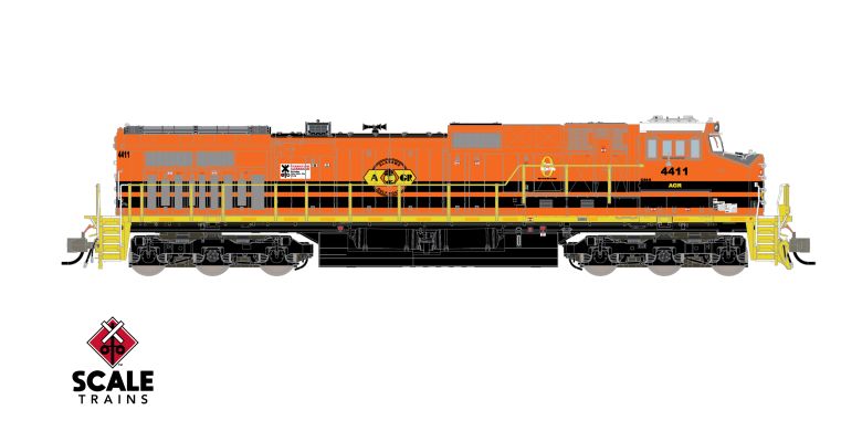 Scaletrains SXT41679 Rivet Counter GE DASH 9-44CW, Alabama & Gulf Coast #4412 - DCC & Sound N Scale