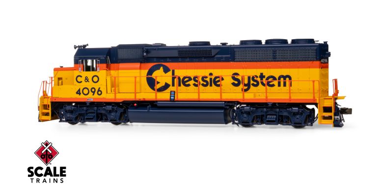 Scaletrains SXT41907 EMD GP40 GP40 Phase III, Chessie System/C&O #4099 - ESU v5.0 DCC & Sound HO Scale