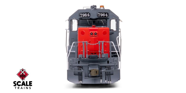 Scaletrains SXT41917 EMD GP40 Phase Ia3, Cotton Belt/Bloody Nose/Lobotomized/Stratolite Beacon #7964 - ESU v5.0 DCC & Sound HO Scale