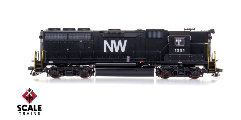 Scaletrains SXT41921 EMD GP40 Phase Ia3, Norfolk & Western/High Hood #1331 - ESU v5.0 DCC & Sound HO Scale